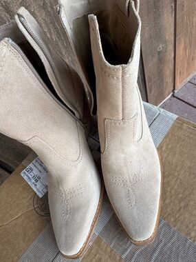 Taupe Western Booties
